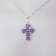 Small Cross - Noga-Silver Chain - 2